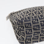 FENDI Zucchino Canvas Accessory Pouch Navy84615