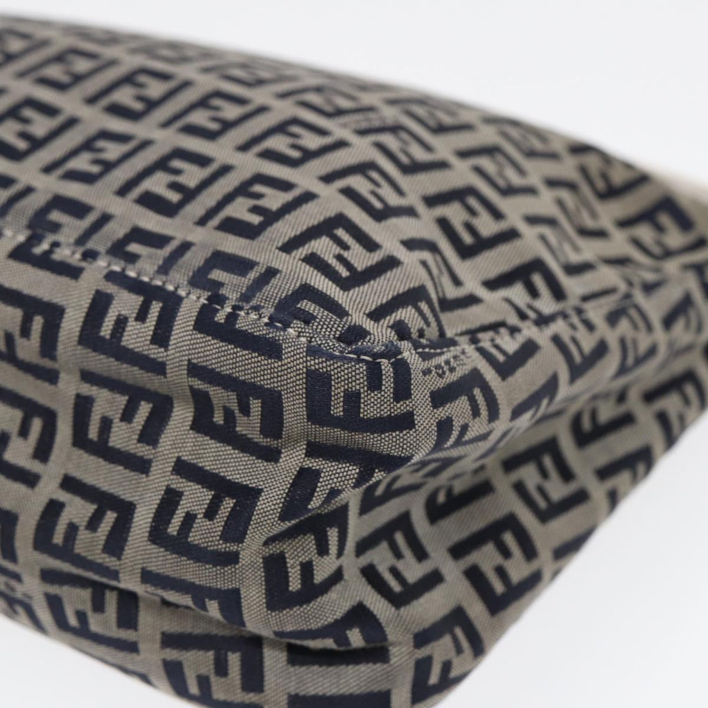 FENDI Zucchino Canvas Accessory Pouch Navy84615