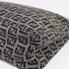 FENDI Zucchino Canvas Accessory Pouch Navy84615