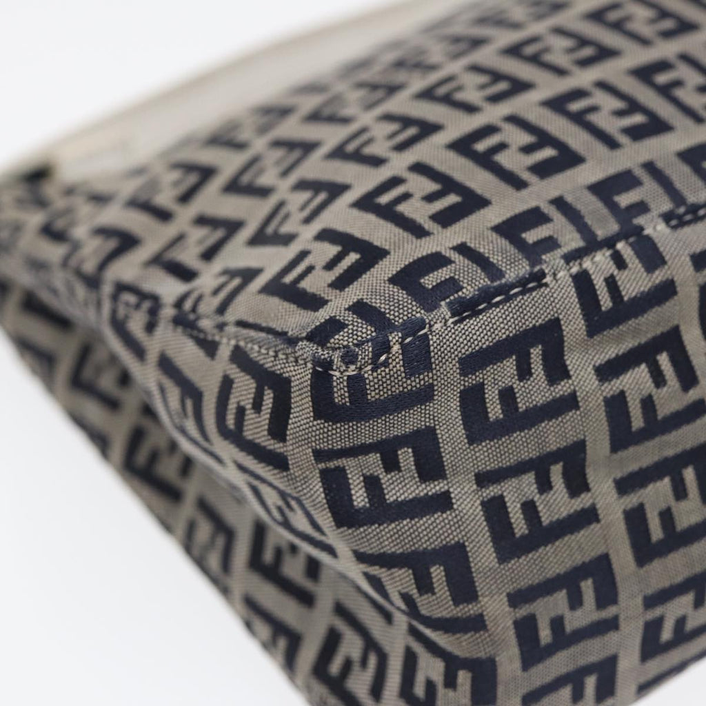 FENDI Zucchino Canvas Accessory Pouch Navy84615