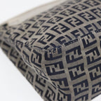 FENDI Zucchino Canvas Accessory Pouch Navy84615