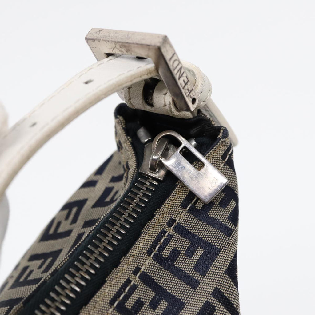 FENDI Zucchino Canvas Accessory Pouch Navy84615