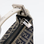 FENDI Zucchino Canvas Accessory Pouch Navy84615