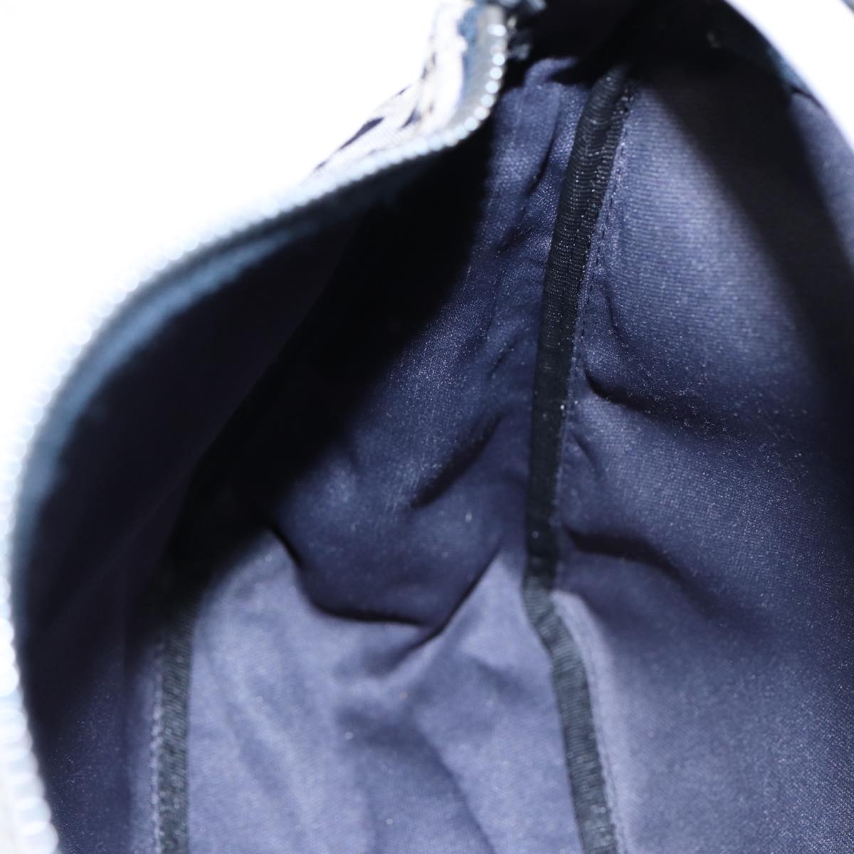 FENDI Zucchino Canvas Accessory Pouch Navy84615