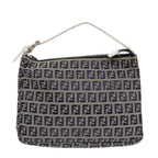 FENDI Zucchino Canvas Accessory Pouch Navy84615