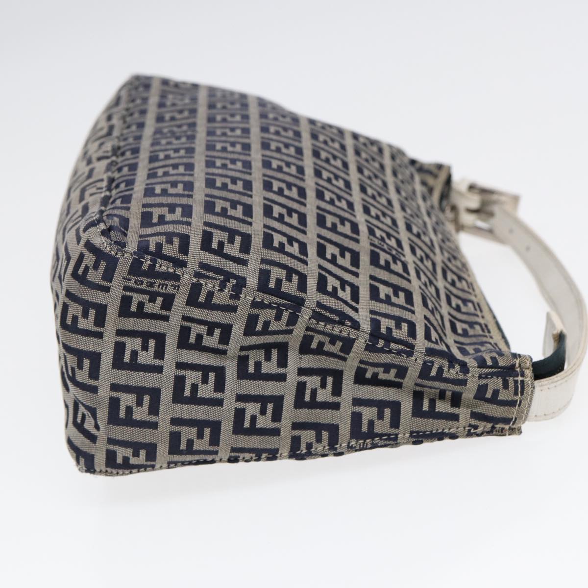 FENDI Zucchino Canvas Accessory Pouch Navy84615