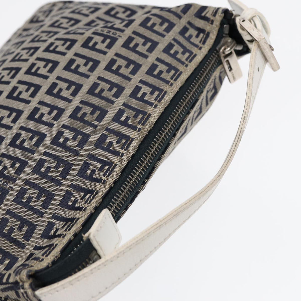 FENDI Zucchino Canvas Accessory Pouch Navy84615
