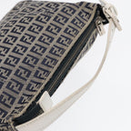 FENDI Zucchino Canvas Accessory Pouch Navy84615