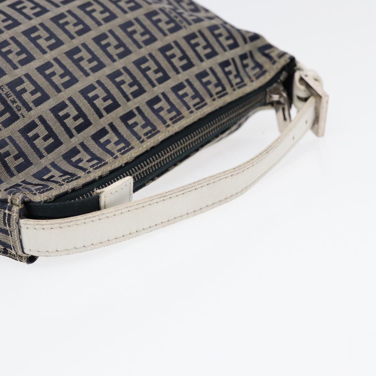 FENDI Zucchino Canvas Accessory Pouch Navy84615
