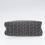 FENDI Zucchino Canvas Accessory Pouch Navy84615