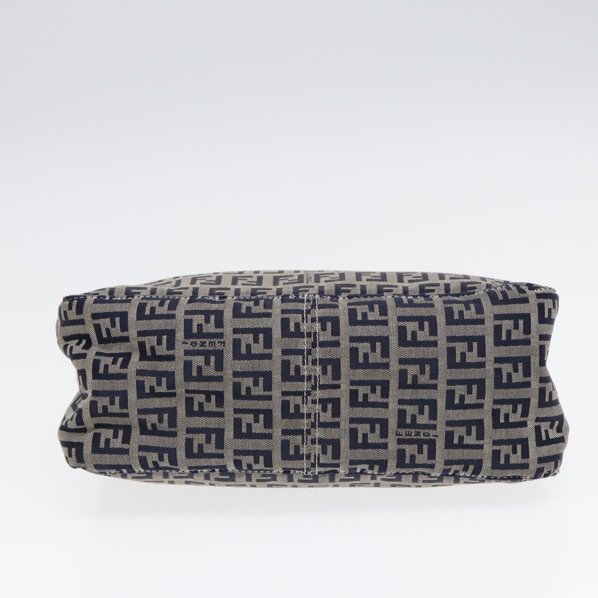 FENDI Zucchino Canvas Accessory Pouch Navy84615
