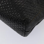 FENDI Tote Bag Leather Black Gold84621