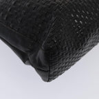 FENDI Tote Bag Leather Black Gold84621