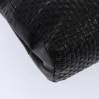 FENDI Tote Bag Leather Black Gold84621