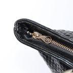 FENDI Tote Bag Leather Black Gold84621