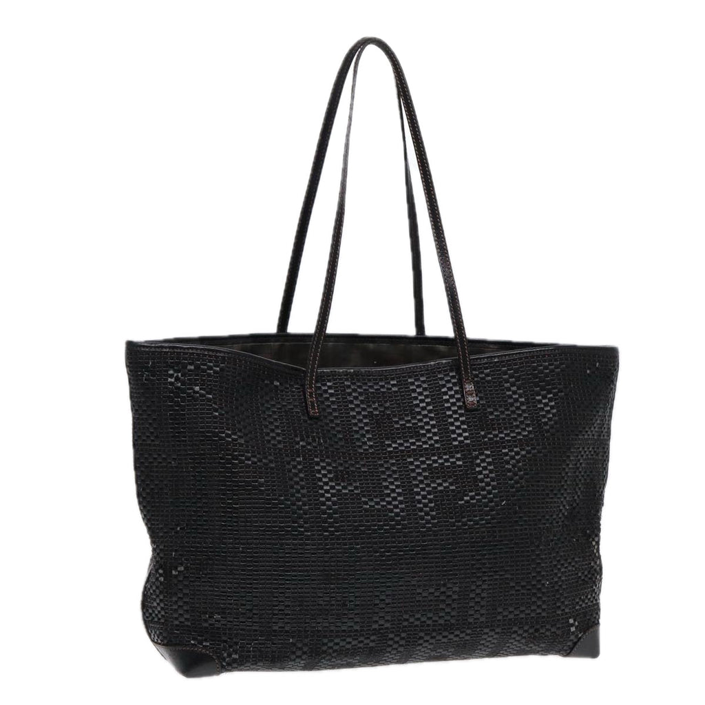 FENDI Tote Bag Leather Black84824