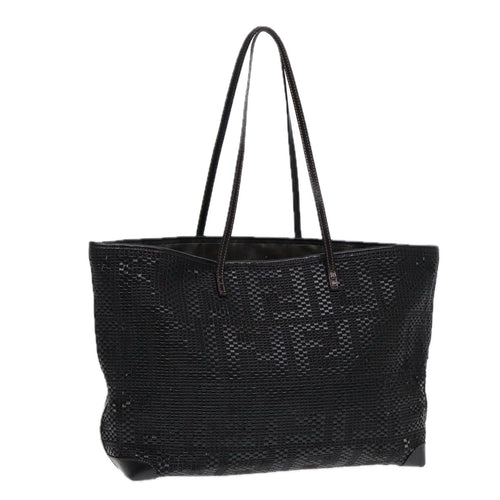 FENDI Tote Bag Leather Black84824