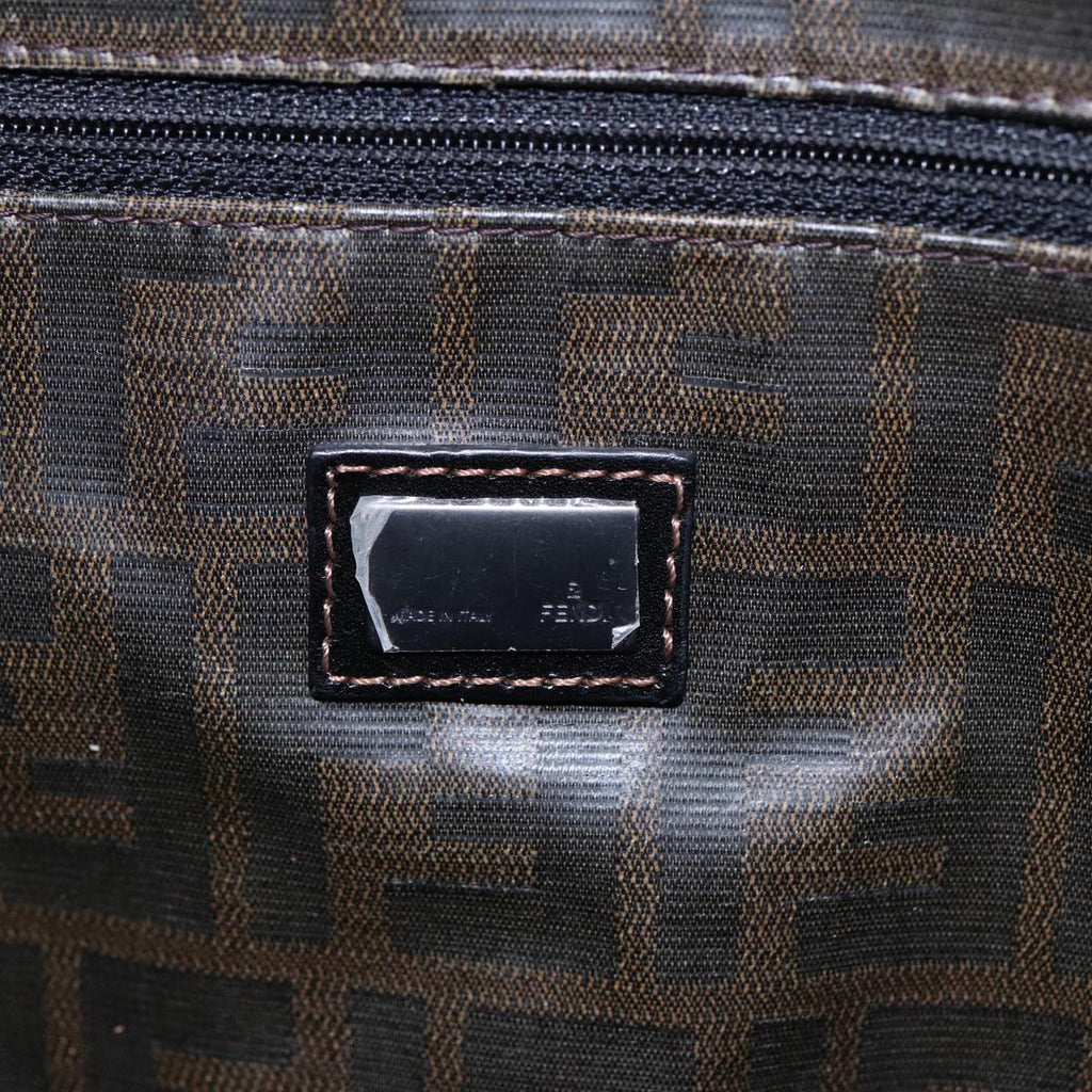 FENDI Tote Bag Leather Black84824