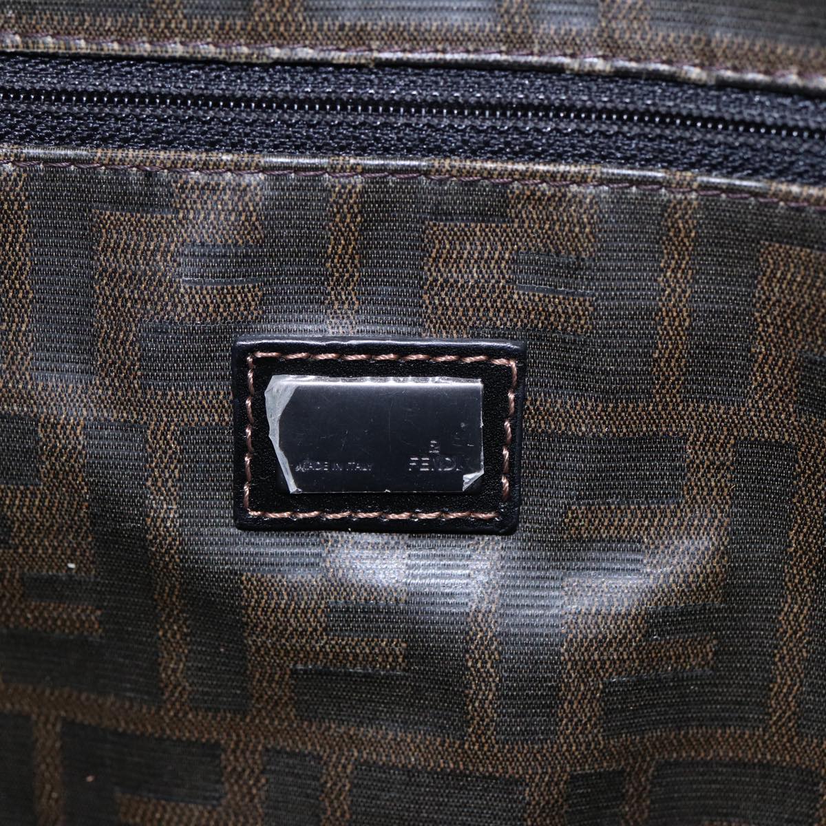 FENDI Tote Bag Leather Black84824