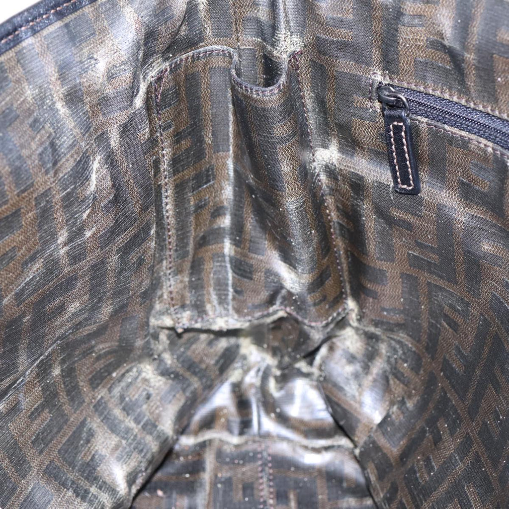FENDI Tote Bag Leather Black84824