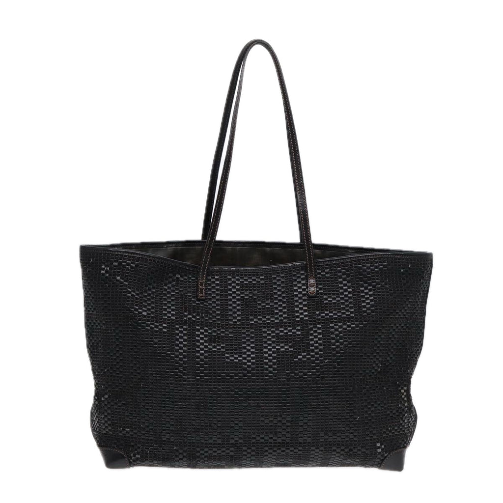 FENDI Tote Bag Leather Black84824