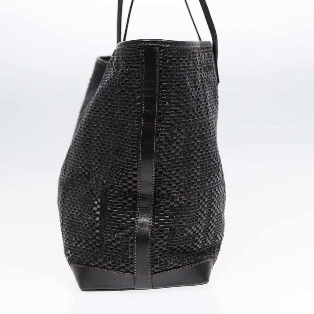 FENDI Tote Bag Leather Black84824