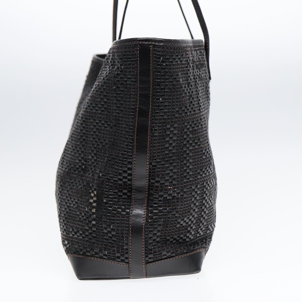 FENDI Tote Bag Leather Black84824