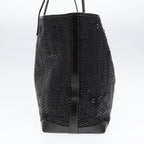 FENDI Tote Bag Leather Black84824