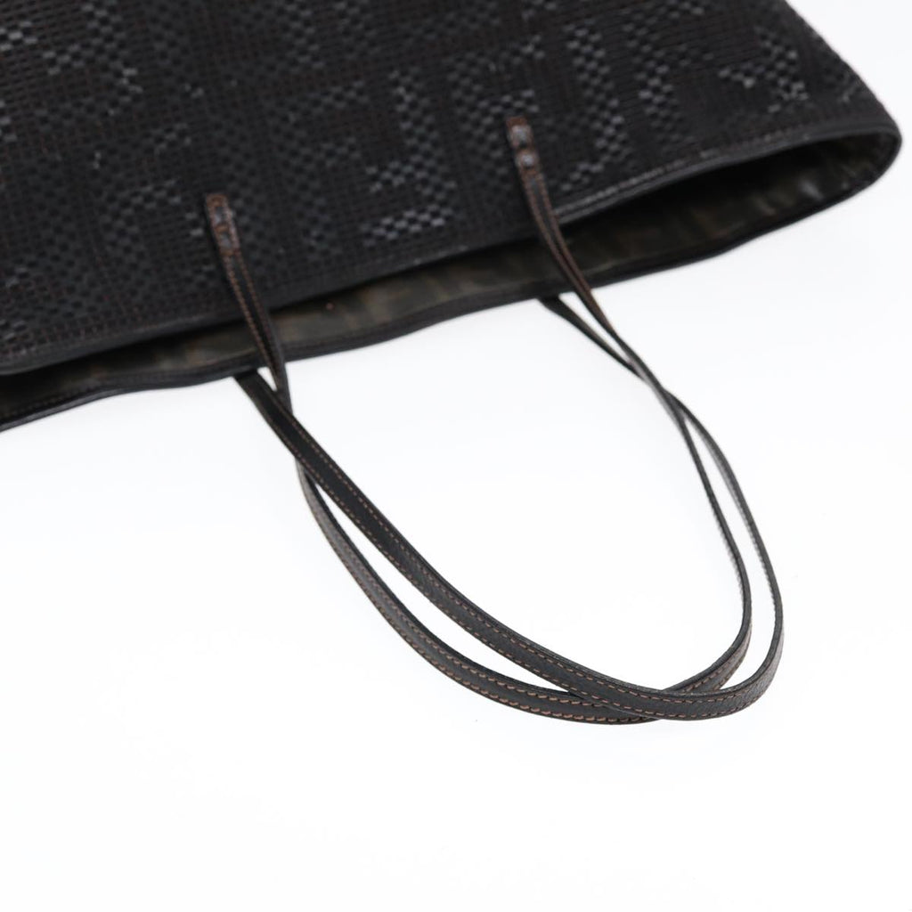 FENDI Tote Bag Leather Black84824