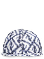 Fendi FF Logo Print Silk Ball Cap