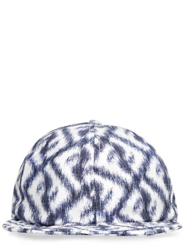 Fendi FF Logo Print Silk Ball Cap