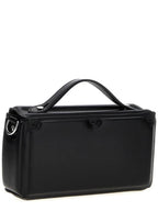 Fendi Trunk Soft Padded Leather Tote Bag Black