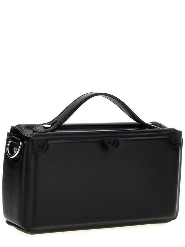 Fendi Trunk Soft Padded Leather Tote Bag Black