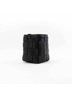 Bottega Veneta Intrecciato Cassette Small Bucket Bag Black