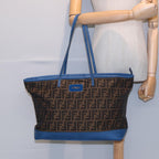 FENDI Zucca Canvas Tote Bag Brown Black85059