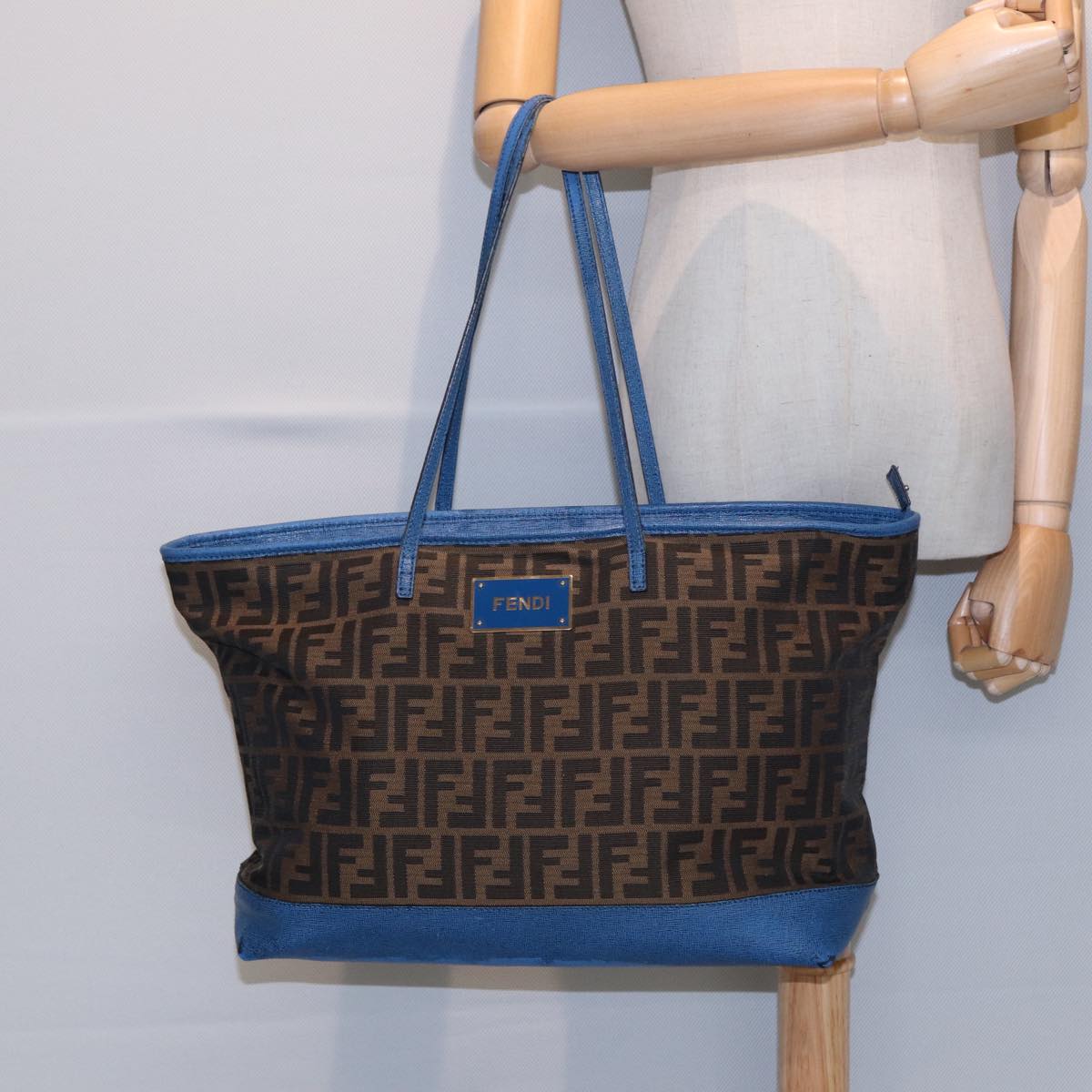 FENDI Zucca Canvas Tote Bag Brown Black85059