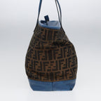 FENDI Zucca Canvas Tote Bag Brown Black85059