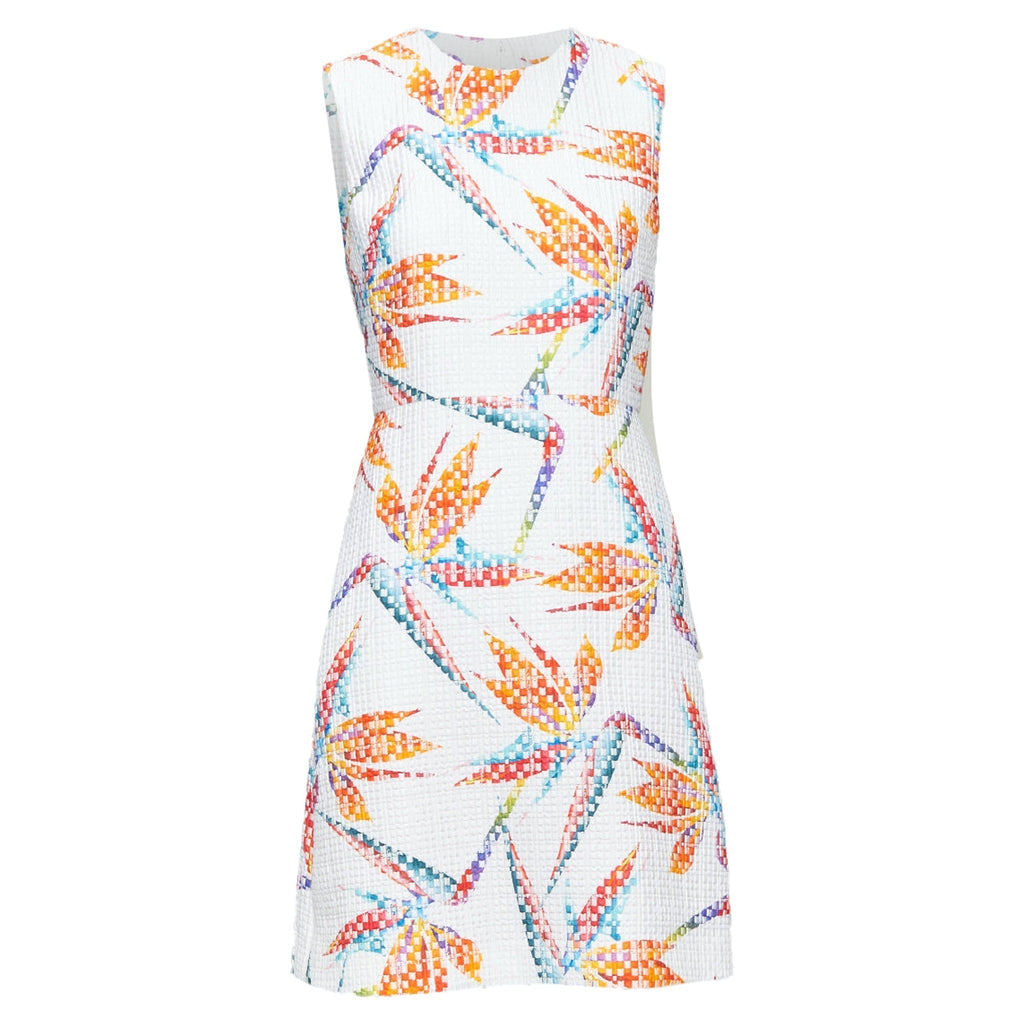 Fendi bird of paradise jacquard cocktail dress