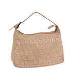 FENDI Zucchino Canvas Hand Bag Pink Gold85309