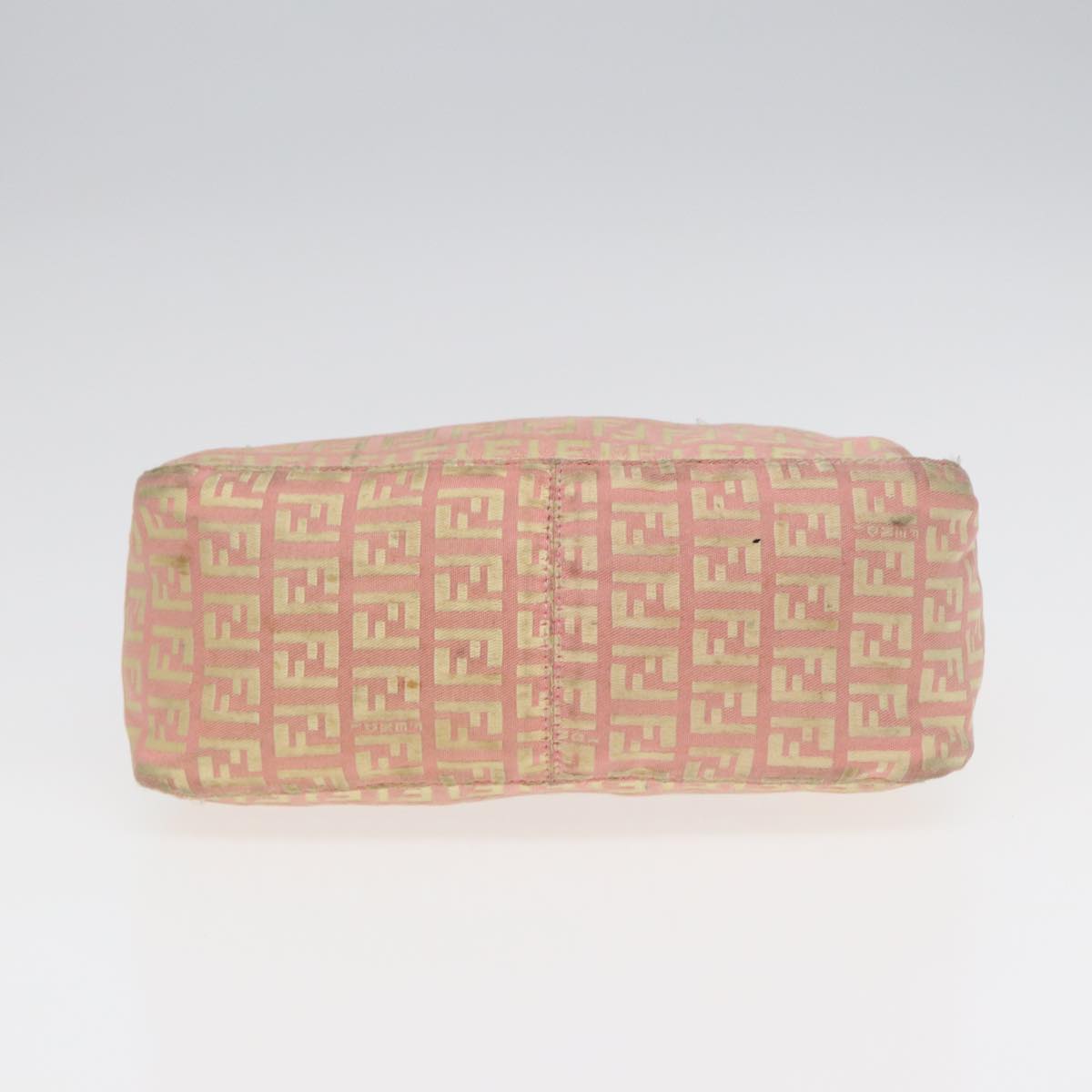 FENDI Zucchino Canvas Hand Bag Pink Gold85309