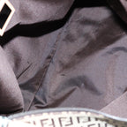 FENDI Zucchino Canvas Boston Bag 2way Beige Brown85464