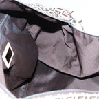 FENDI Zucchino Canvas Boston Bag 2way Beige Brown85464