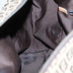 FENDI Zucchino Canvas Boston Bag 2way Beige Brown85464