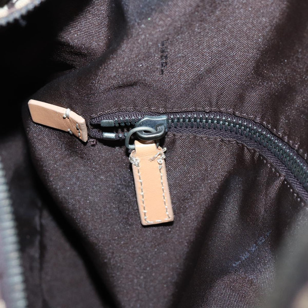 FENDI Zucchino Canvas Boston Bag 2way Beige Brown85464