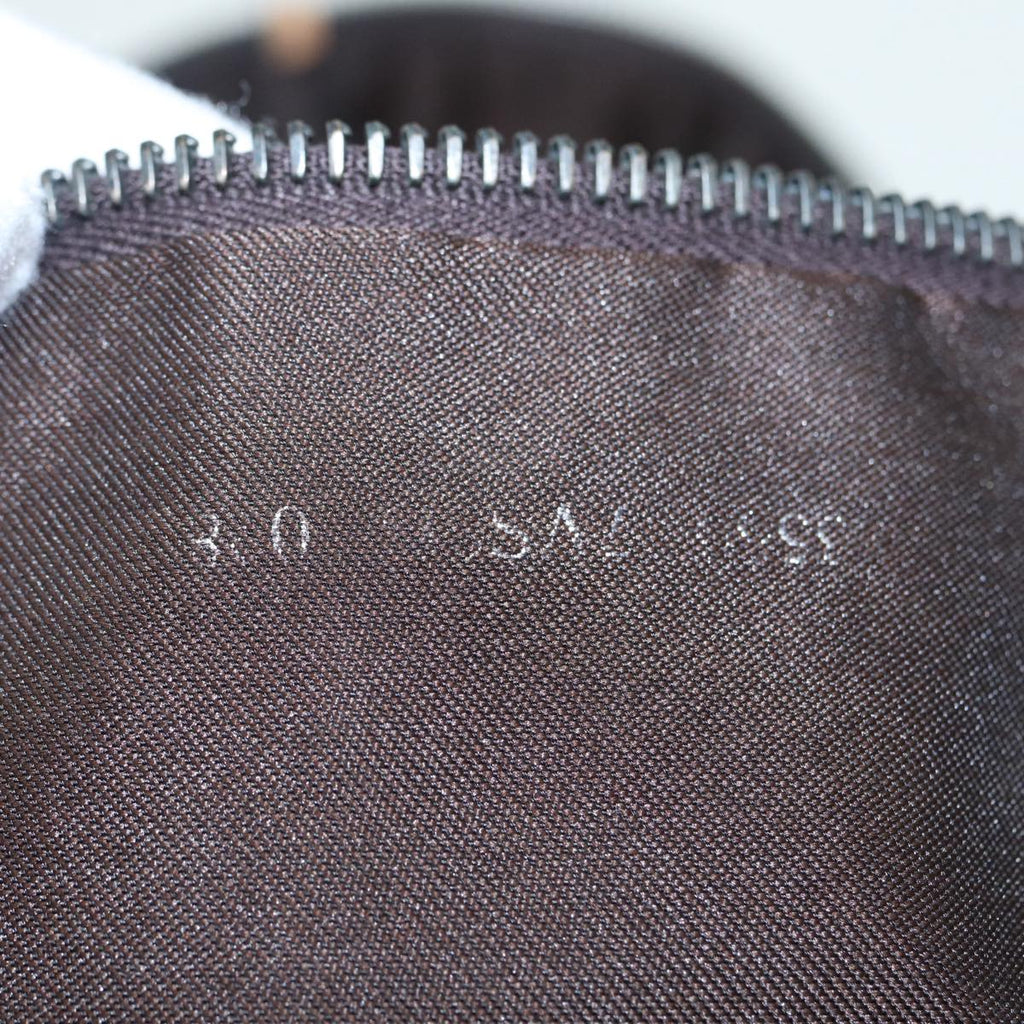 FENDI Zucchino Canvas Boston Bag 2way Beige Brown85464