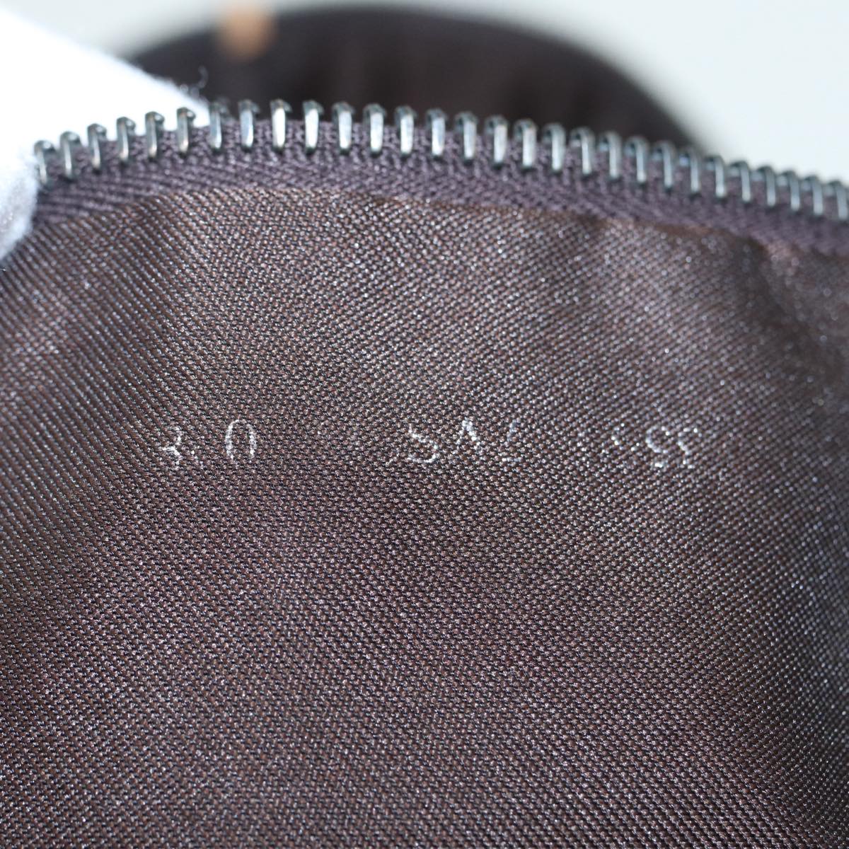 FENDI Zucchino Canvas Boston Bag 2way Beige Brown85464