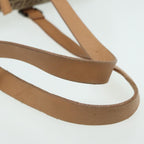 FENDI Zucchino Canvas Boston Bag 2way Beige Brown85464