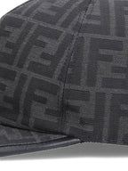 Fendi FF Monogram Ball Cap Black