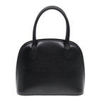 CELINE Hand Bag Leather 2way Black Gold Auth 85493