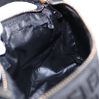 FENDI Zucchino Canvas Hand Pouch Black Silver85554